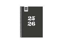 Agenda Escolar semanal 120x164mm 2025/26 espiral FINOCAM gamma preto 645500226 1/8