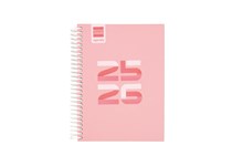 Agenda escolar semanal 120x164mm 2025/26 espiral FINOCAM diva rosa 536300726 1/8