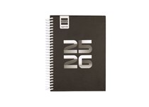 Agenda escolar semanal 120x164mm 2025/26 espiral FINOCAM diva preto 536300126 1/8