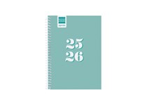 Agenda escolar semanal 120x164mm 2025/26 espiral FINOCAM gamma turquesa 645500926 1/8