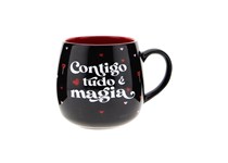 Caneca Oval 400ml - Contigo tudo é Magia - Lovely Story