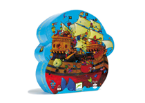 DJECO - O Barco do Barbarossa - Puzzle Silhoueta 36Peças 