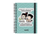 Caderno A5 - Andam por aí muitas pessoas inteligentes - MALASANA 