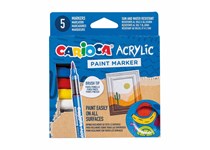 Brush Pen Carioca Acrylic 5 Cores Blister 45280