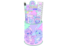 LILO & STITCH Copo metalico c/ conjunto escrita 7 peças 