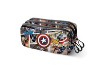 Estojo Triplo Capitão America 