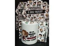 Caneca Malasana Profissões "Não sou artista, mas sou Cabeleireira é quase o mesmo" 330ml 