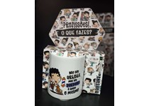 Caneca Malasana Profissões "Não sou artista, mas sou Barbeiro, é quase o mesmo" 330ml 
