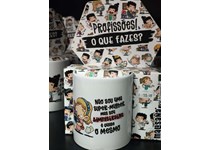 Caneca Malasana Profissões Não sou uma super-mulher mas sou ADMINISTRATIVA é quase o mesmo 330ml 