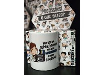 Caneca Malasana Profissões Não sou uma super-homem mas dou ADMINISTRATIVO é quase o mesmo 330ml 