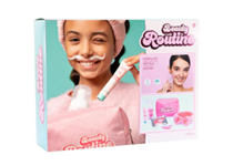 BEAUTY ROUTINE Kit Inicial - Bolsa+Banda+Almofada olheiras+Mousse limpeza+hidratante+Massagem Gua Sha