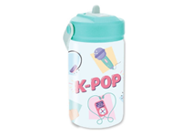 Garrafa Tritan 350ml c/tampa e palhinha Menta K-POP Menta