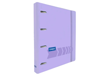 Capa / Dossier Escolar Ringbook Campus University 4Argolas + Recarga Violeta Pastel