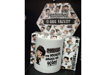 Caneca Malasana Profissões Policia (versao masculina) 330ml 