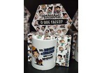 Caneca Malasana Profissões Trabalhador da Construção 330ml 