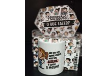 Caneca Malasana Profissões Auxiliar Saude (Versao feminina) 330ml
