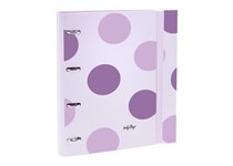 Dossier Inteligente 360º - 100Folhas Quadriculadas100gr + 4 Separadores + 1Pasta Lilas Soft Shapes - LOVELY STORY