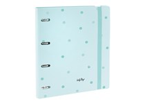 Dossier Inteligente 360º - 100Folhas Quadriculadas100gr + 4 Separadores + 1Pasta Menta Soft Shapes - LOVELY STORY 