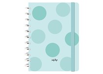 Smart Book A4 C/Sistema de Discos 100 Folhas Pautadas 100Gr Menta Soft Shapes - LOVELY STORY 