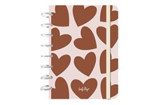 Smart Book A5 C/Sistema de Discos 100 Folhas Pautadas 100Gr Areia Modern Mood - LOVELY STORY 