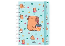 LOVELY STORY - Caderno A6 Mint Bubble Tea Capivara 