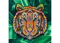 Pinta C/ Diamantes Tigre 30x30Cm C/Moldura 