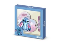 Disney Stitch Heart Diary + Pen Gift Box 